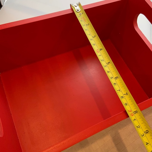 Vintage Mrs. Fields Wooden Logo Box Retro 11" Crate Red/White - Picture 15 of 16